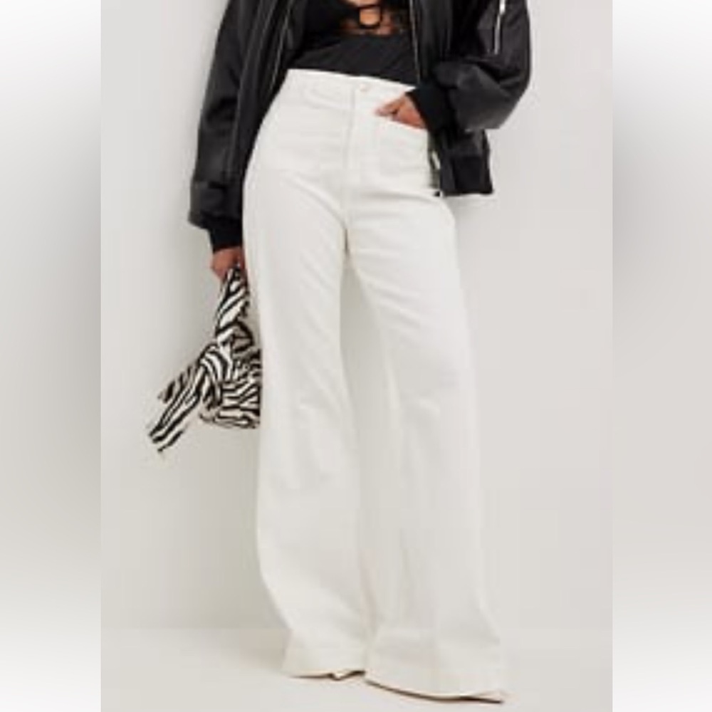 NA-KD Front Pocket Wide Leg Jeans 70s (26)
